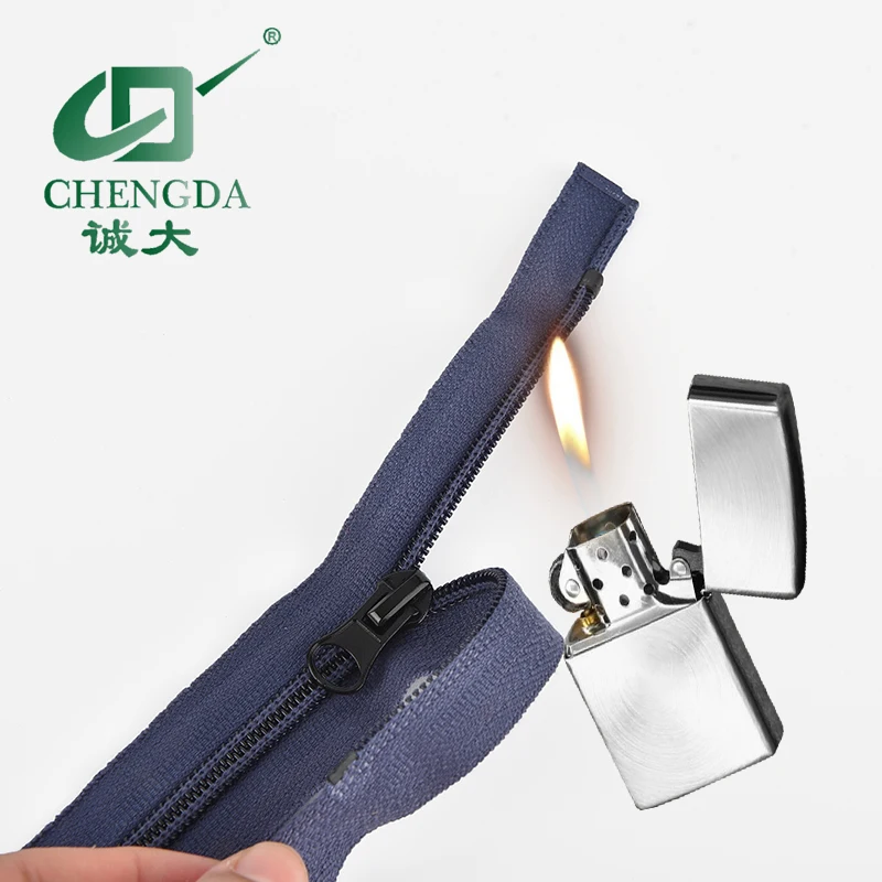 #5 Fireproof CFC flame retardant coil zipper used for beddings sofacover car seat cover