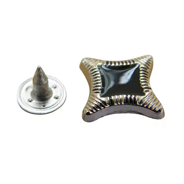 9mm custom made design super grade alloy logo engraved jeans button rivet