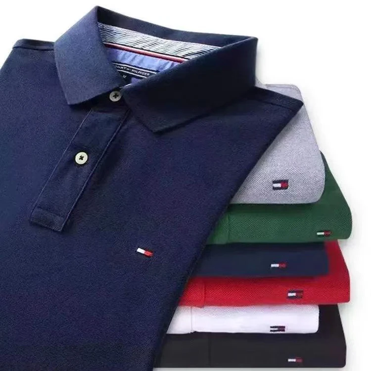 High Quality 100% Cotton Custom Logo Polo Shirts Golf Embroidered Man Plain T Shirt Coton Polo Shirts
