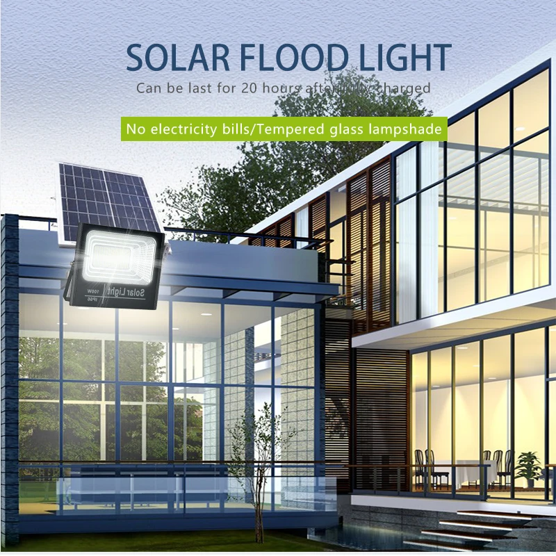 ALLTOP factory price waterproof Ip66 bridgelux outdoor lighting smd 25watt 40watt 60watt 100watt led solar flood light