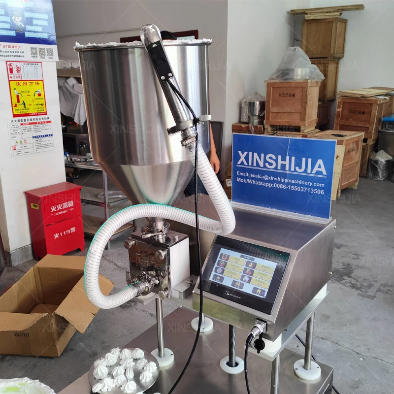 Automatic cookies croissant cupcake cake depositor icing decorating frosting machine