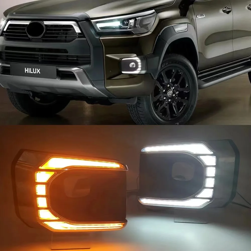 cheap price Led Daytime Running light drl for Hilux Revo Rocco 2021 Hot Selling led DRL ROCCO