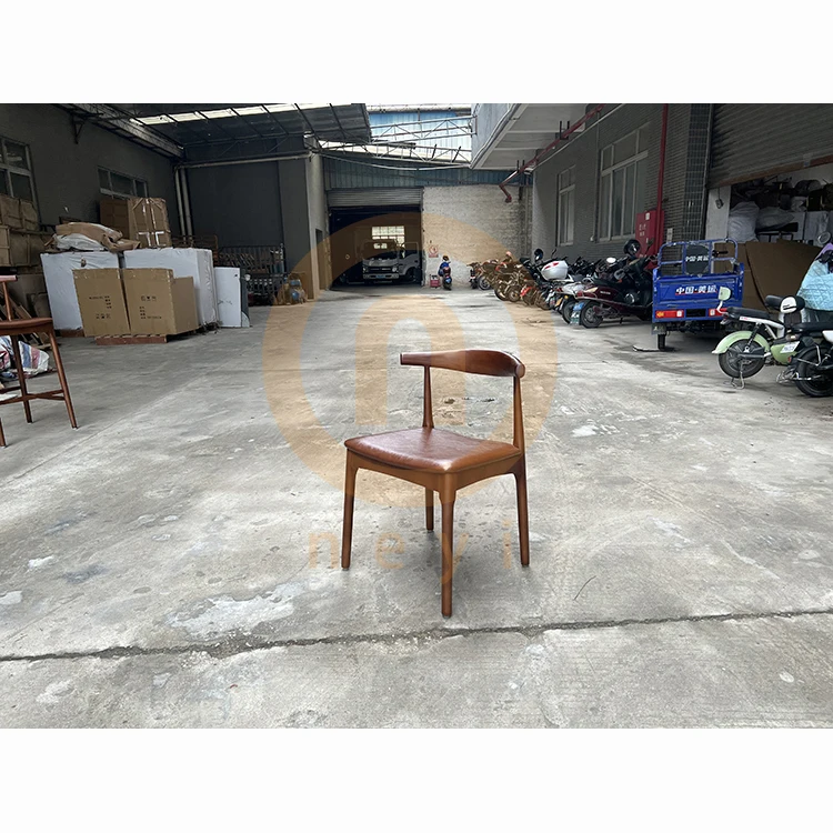 Hot Selling Nordic Restaurant Cheap Price Mid- Rattan Chair Rattan Woven Cane Solid Wood Dining Chairs Black Color CY373