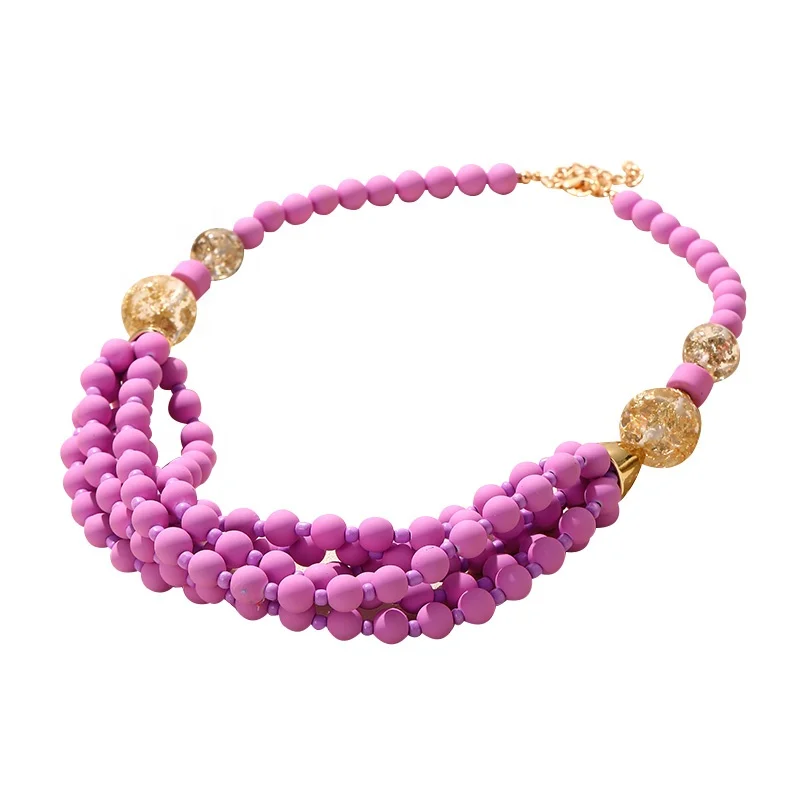 hot selling  clear beads necklace