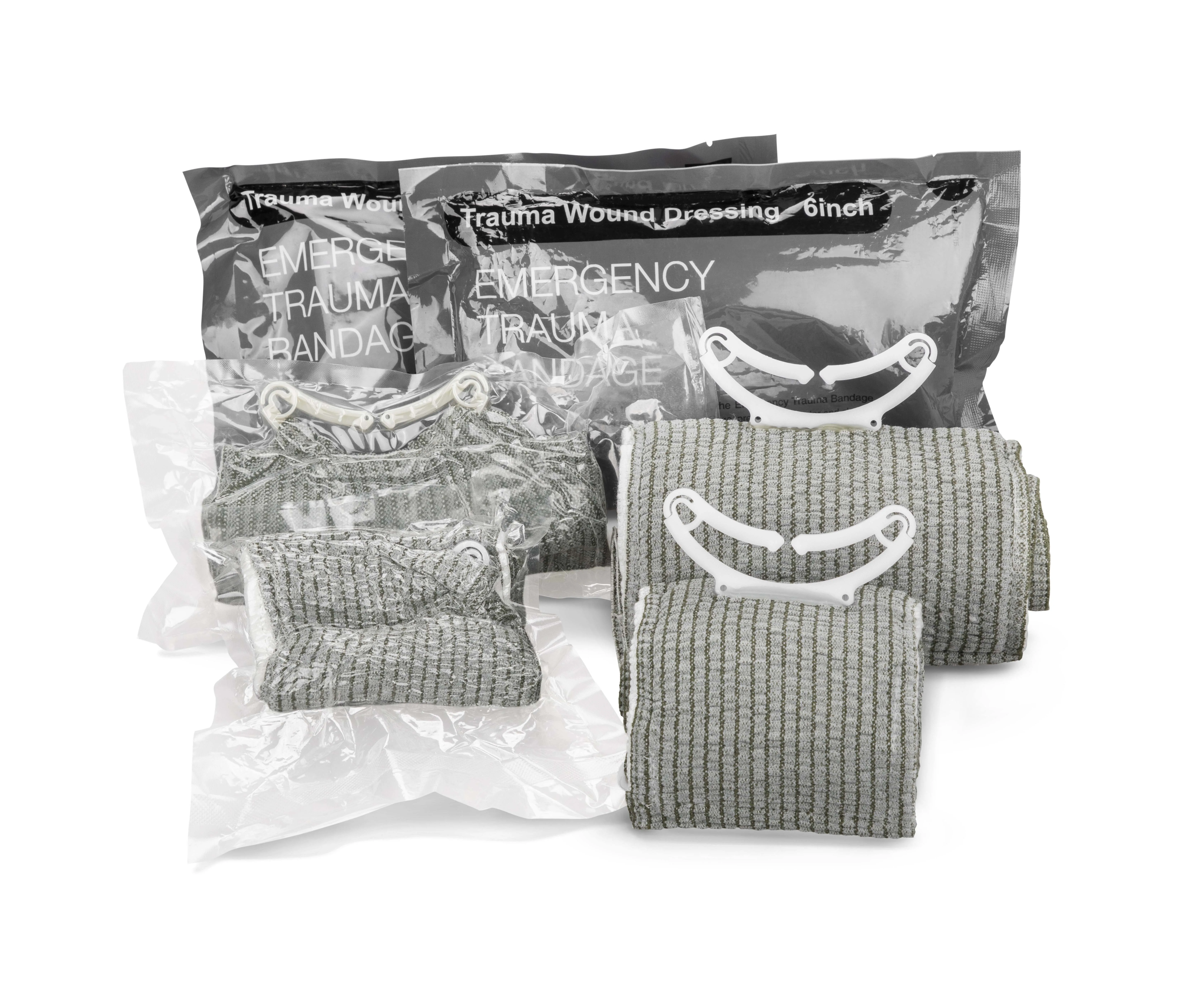 Double Vacuum Israeli Bandage 6inch First Aid Medical Emergency Elastic Quick Trauma Sterile Roll Compression Dressing