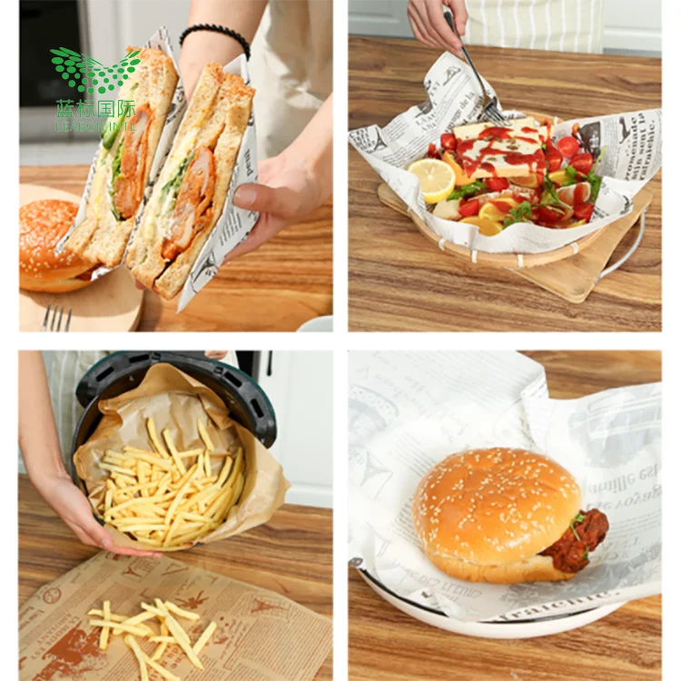 Deli Wax Paper Food Picnic Paper Sheets Greaseproof Deli Wrapping Sheets For Restaurants,Baking,Picnics,Parties