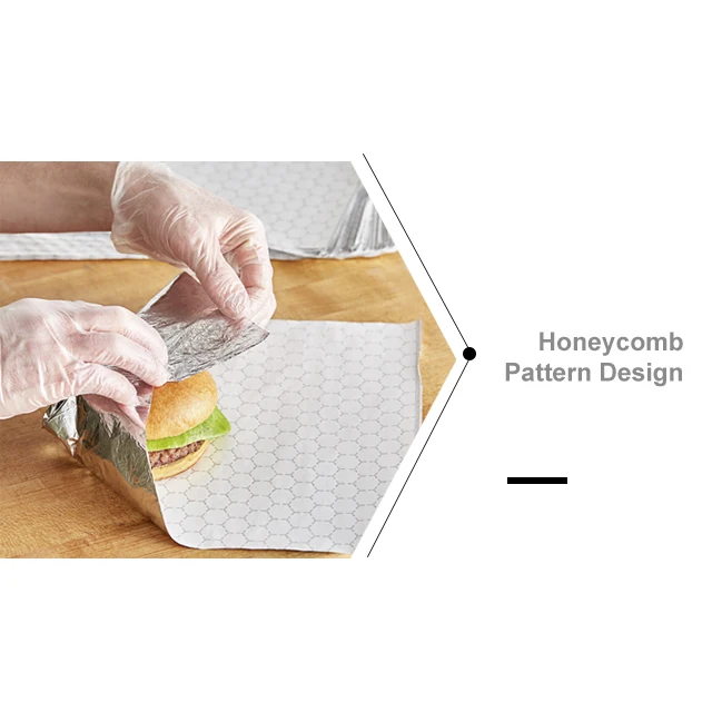 Honeycomb paper design with Heat-control insulated foil wrapping sheet