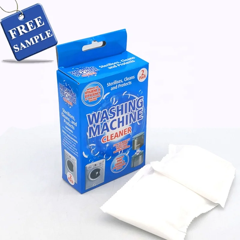 China OEM Concentrated formula washing machine cleaner powder laundry machine odor remover 125g/Pack