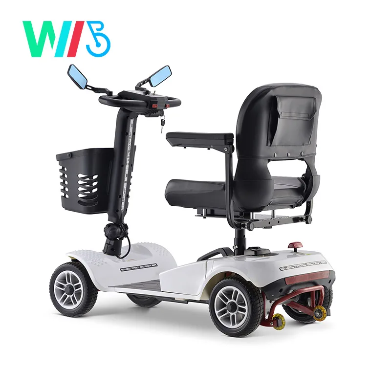 Disabled Scooter Four Wheels Parents Eld People Outdoor 4 Wheel Foldable Old People Disabled Electric Mobility Scooter