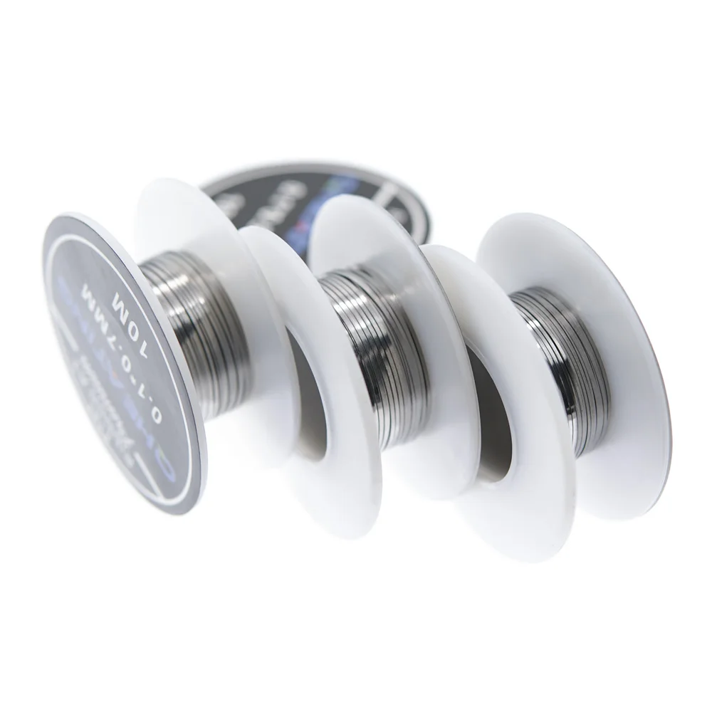 
Wholesale online shopping 0.1*0.3mm/0.1*0.5mm/0.1*0.8mm/0.2*0.8mm 10M/roll vape coil wire ecig KA1 e cigarette Flat ribbon wire 