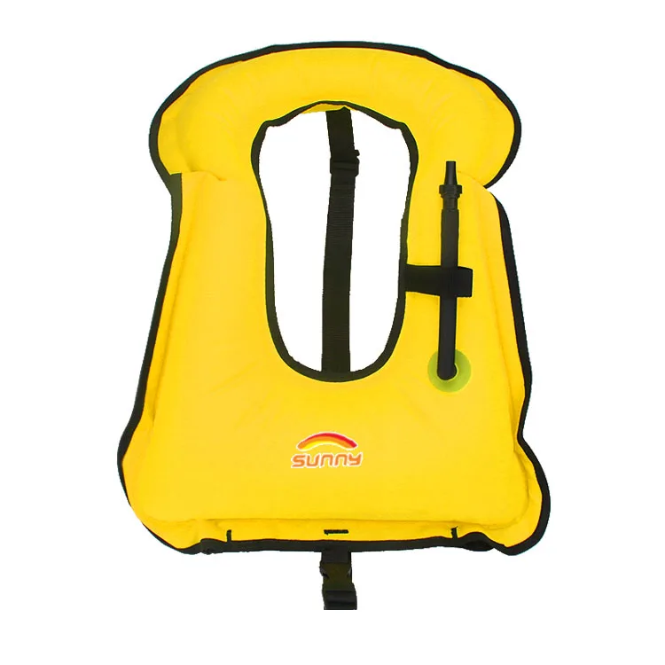 
2021 new hot-selling adult children 210D fitted self-inflating swimming life jacket 