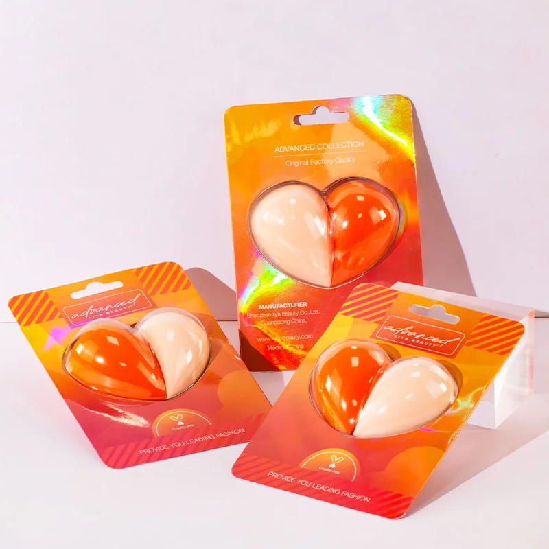 Luxury 2Pcs/set Makeup Sponge Waterdrop Oblique Makeup Sponge Facial Makeup Applicator