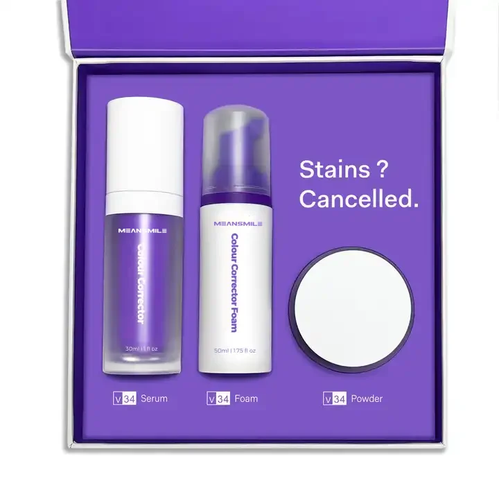 2024 Highly Recommended Luxury Package Bulk Wholesale Dental Whiten V34 Colour Corrector For Anti-Allergic