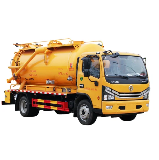 Dongfeng 8000L Sewage Suction Cleaning Truck 4x2 Heavy Duty Septic Fecal Vacuum Sewage Truck For Sale