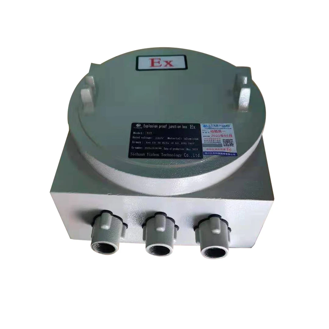EXd IIC factory  Station Box Explosion-proof junction box terminal  box Cabinets aluminum alloy explosion proof Enclosure panel