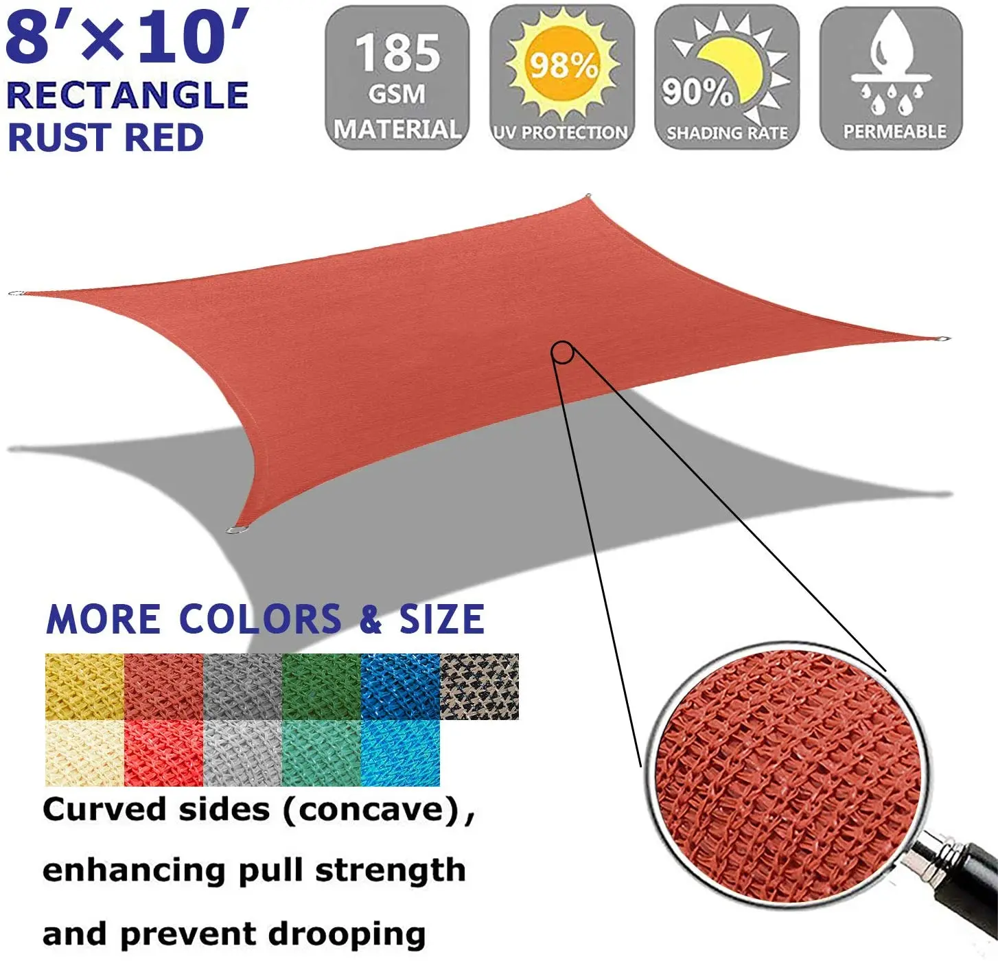 Canopy UV Block Awnings for Patio Deck Yard Backyard sun sail shade waterproof