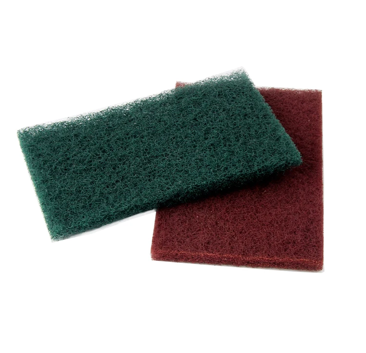 Industrial abrasive sheet cleaning colorful scouring pad in rolls
