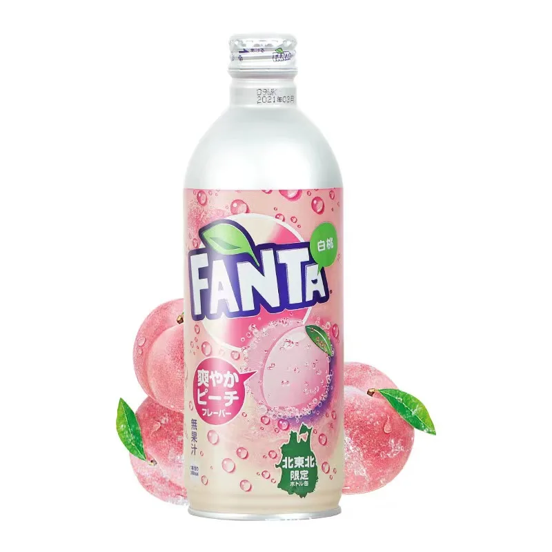 Japanese White Peach 500ML soft drink carbonated drinks soda water aerated water sparkling water soft drinks
