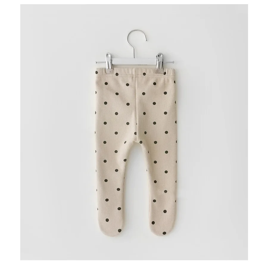 Korean Dot Design Fashion Organic Cotton Kids Pantyhose Tights Baby Girl Tights