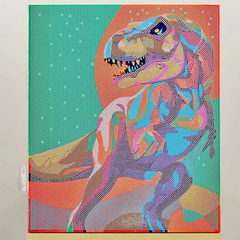 Animal Diamond Painting by Number Kits  for Adults Kids DIY Crystal Gems for decor painting