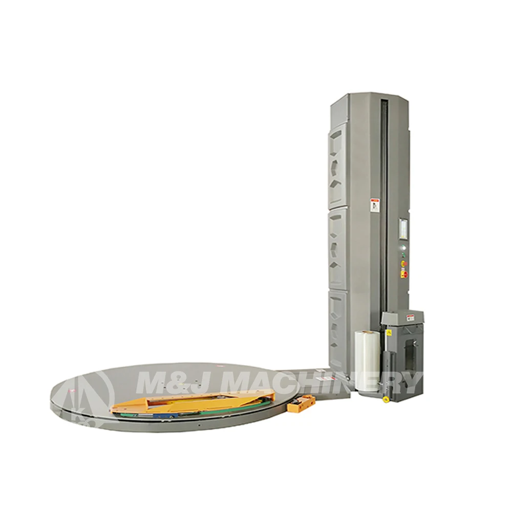 Automatic stretch pallet wrapping machine