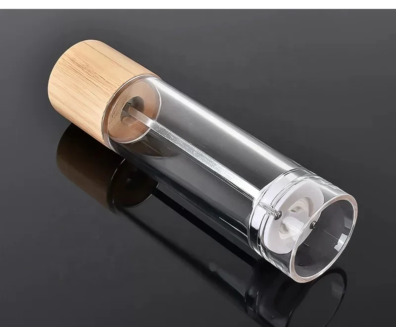 Manual acrylic wood salt and pepper grinders mills set with adjustable ceramic core suitable for BBQ,family dinner kitchen