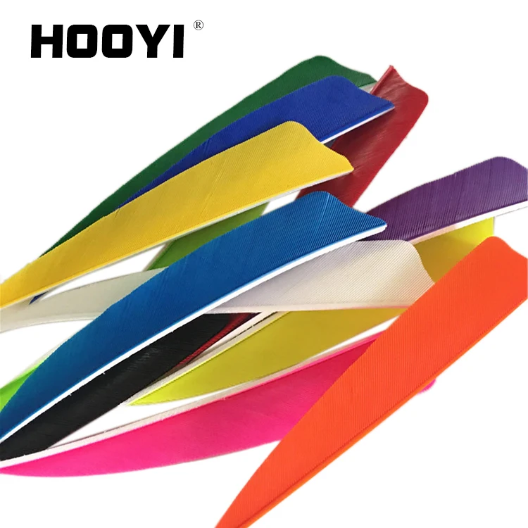 Hunting shooting turkey feather arrow vane arrow fletching vane shiled parabolic shape