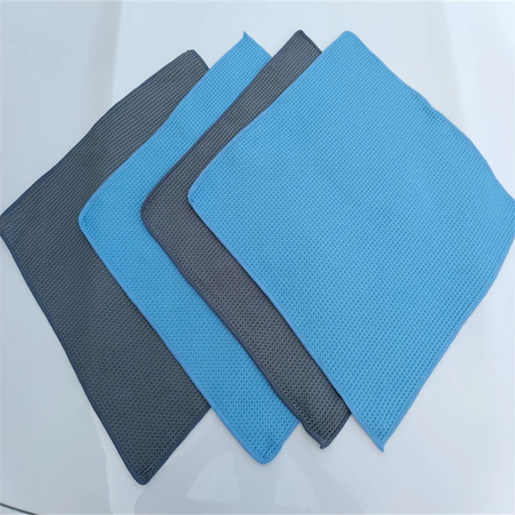 Microfiber Waffle Weave Car Drying Washing Cloth Window Cleaning Free Scratch 40x40 300gsm 400gsm Microfibre Detailing Towel