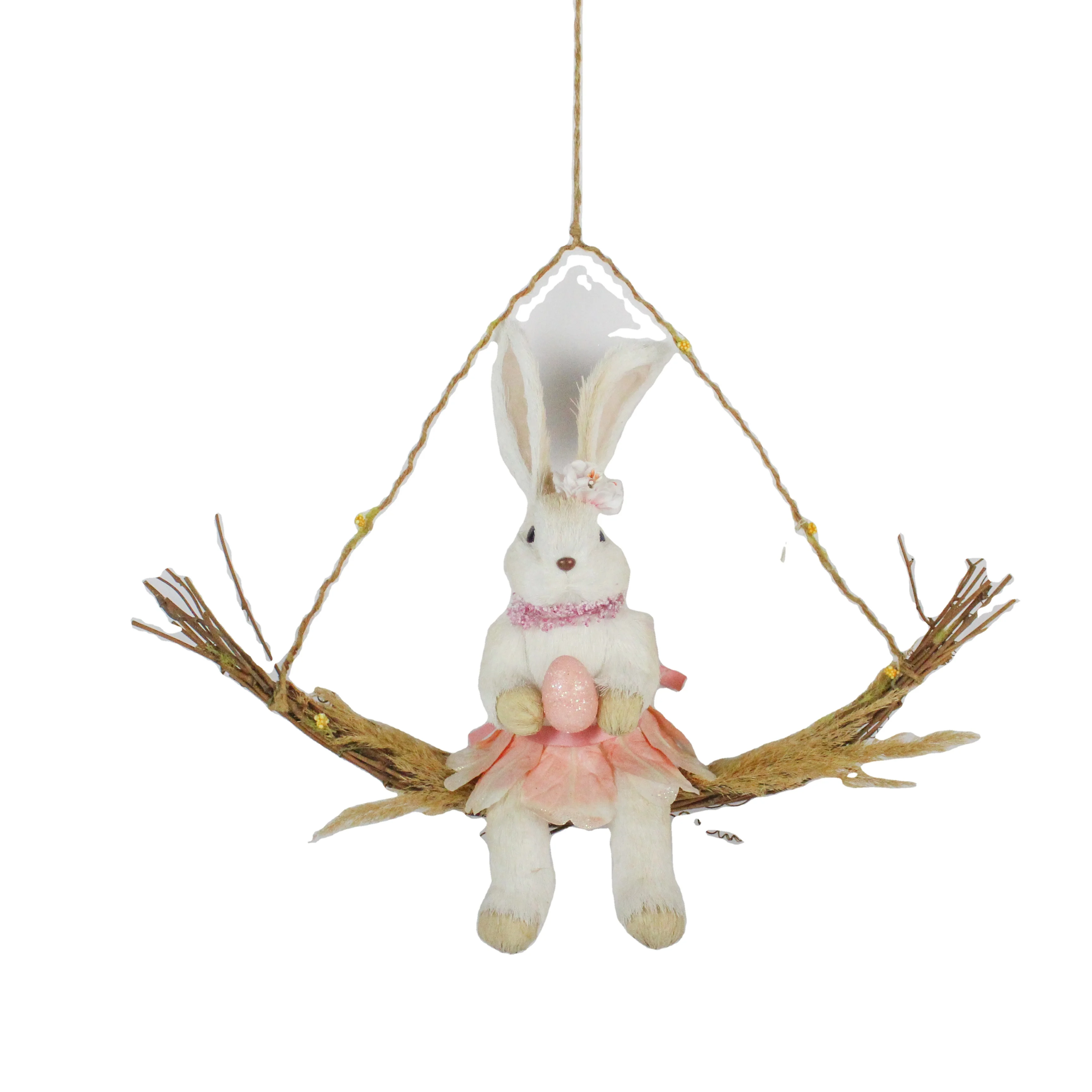 
2021 New Design Easter Bunny Decorations Customized Foam Hanging Rabbit Ornament Kids Room Decoration 