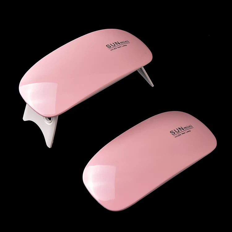 USB charging 45s/60s time setting sunshine foldable 6w mini uv gel nail dryer machine uv led lamp nail dryer