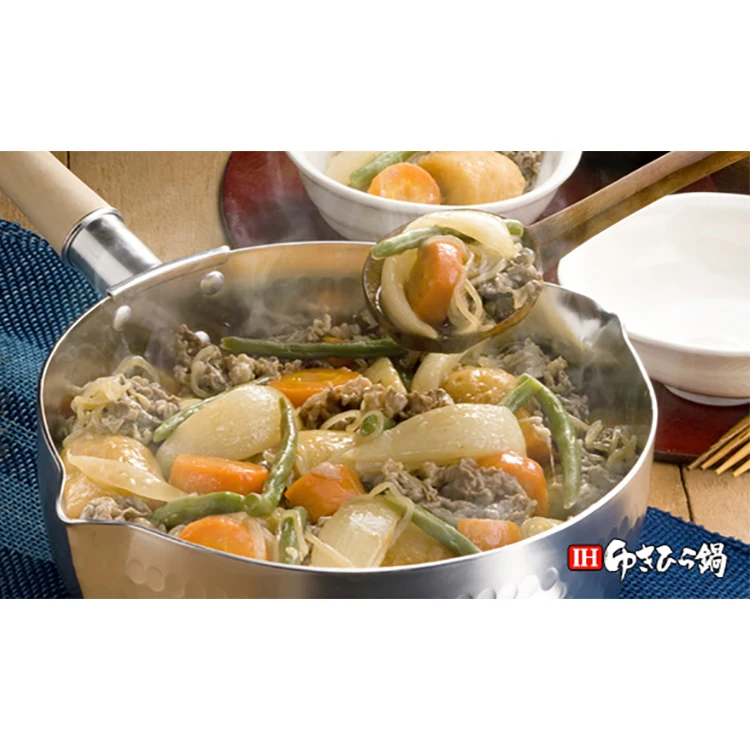 Japanese Light Aluminium Sauce Cooking Cookware Food Pot With The Handle