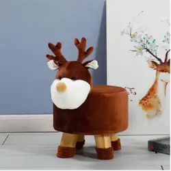 Креативная детская маленькая скамейка, низкие табуретки для собак, бархатная пуфик-оттоманка, Современная табуретка для животных