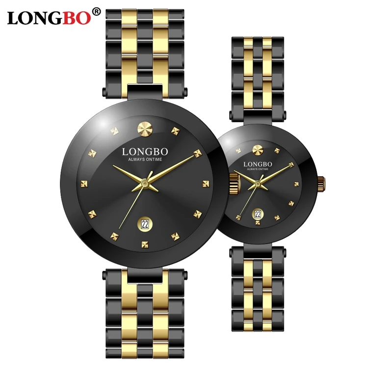 LONGBO 80582 Watch Couple Men Low Price Excel Quartz Men Watches Stainless Steel Strap