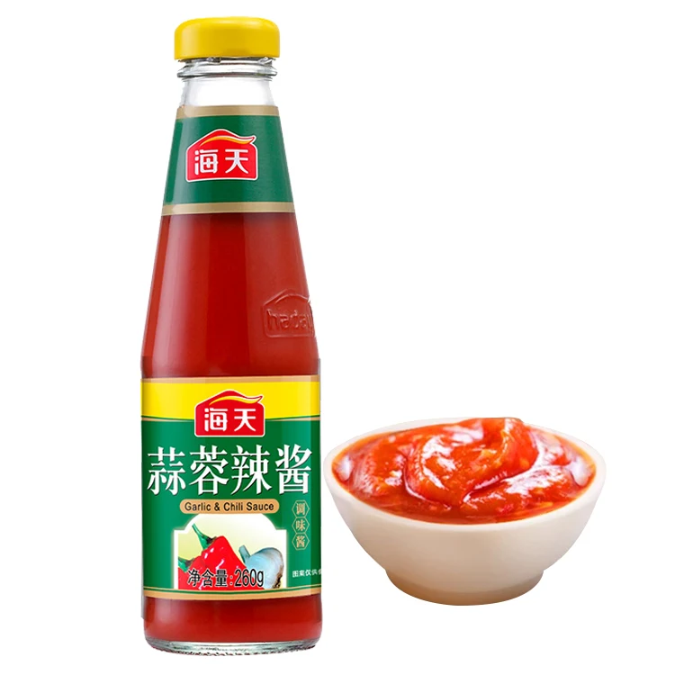 260g Haday Garlic chilic sauce Chinese traditional condiment Haitian premium red chili sauce garlic chilli sauce
