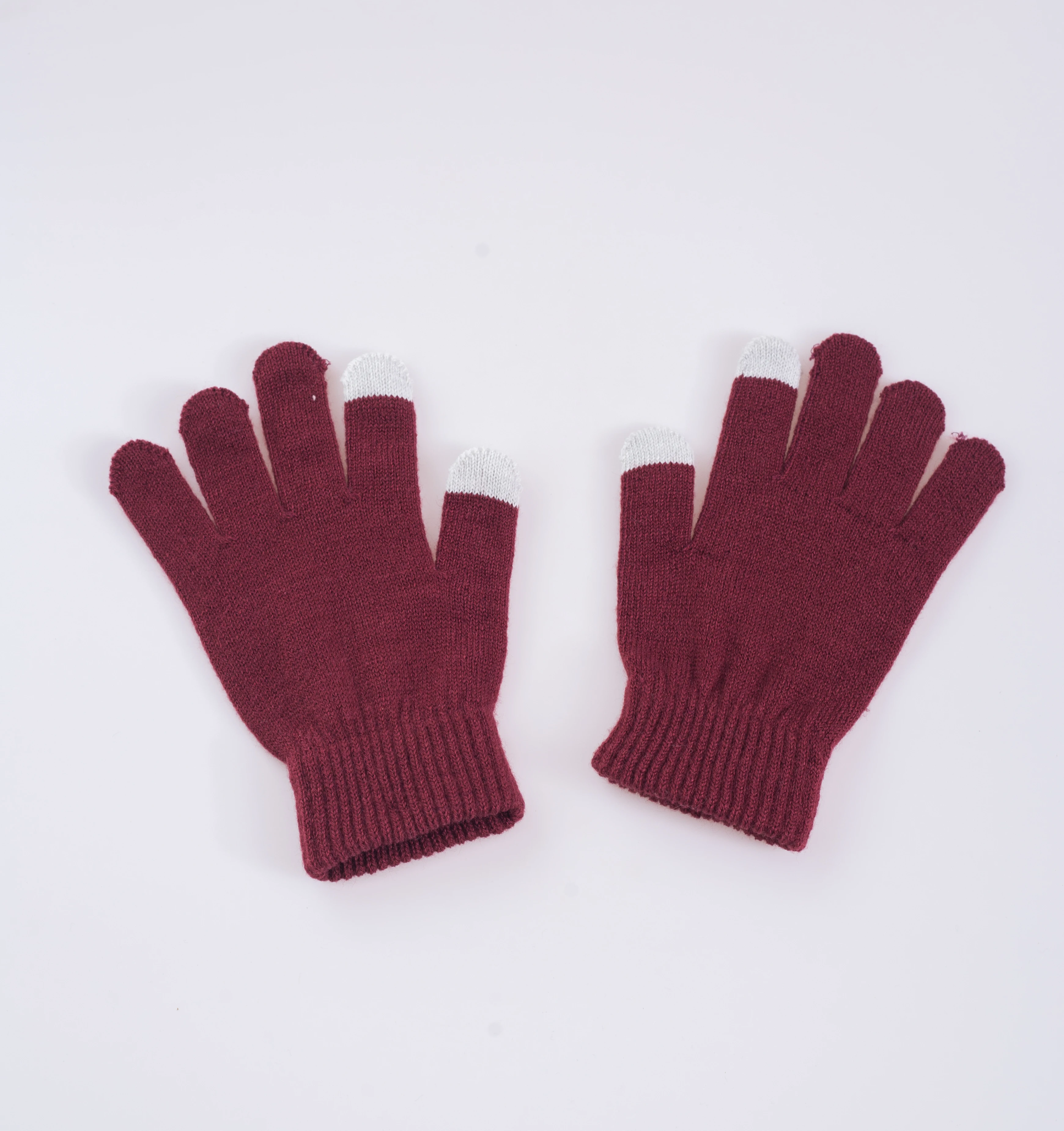 
China manufacture winter kids kittning cotton acrylic gloves for men and women mirco touch mobile phone touch screen gloves 