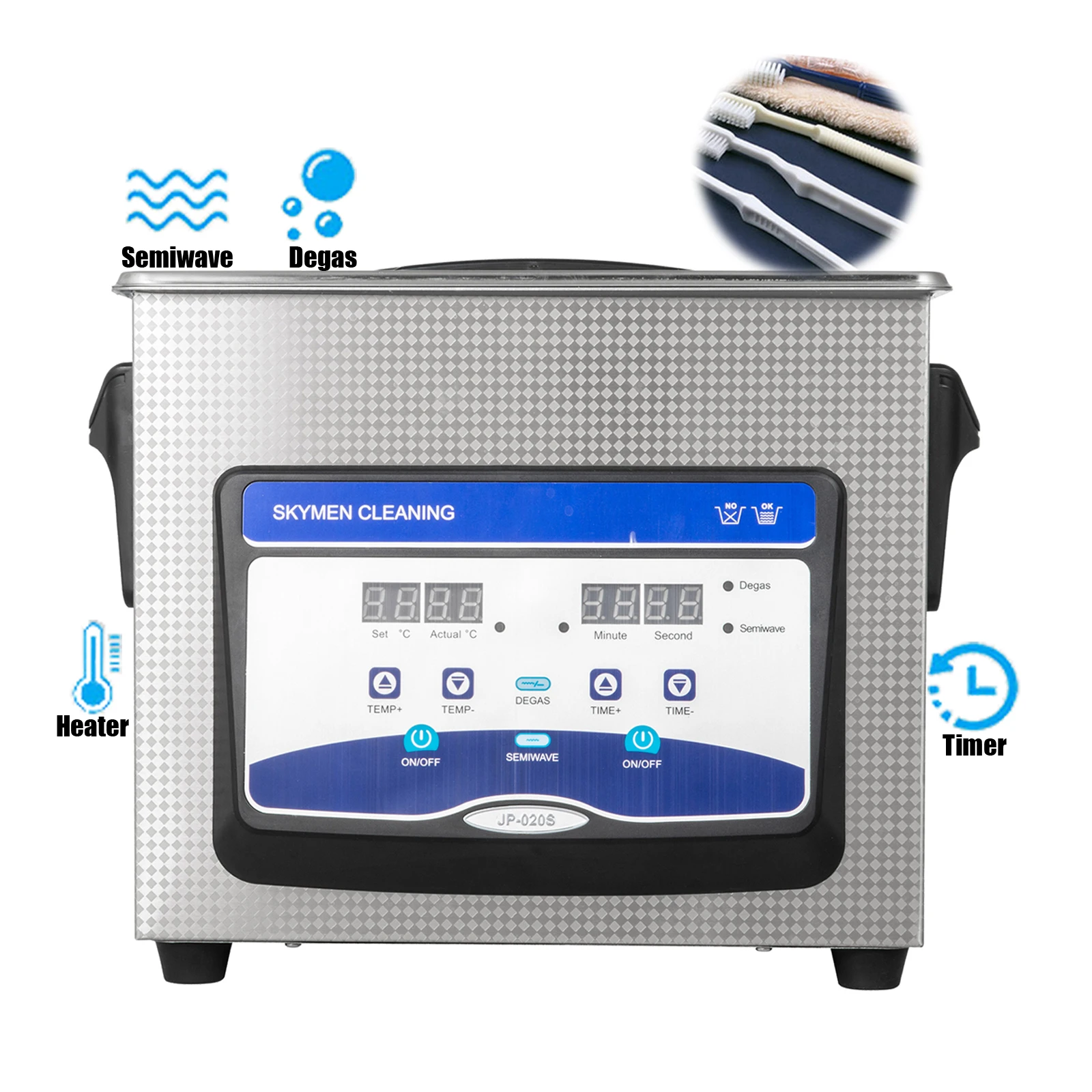 Стоматологический Ультразвуковой очиститель 3.2L цифровой ультразвуковой очиститель