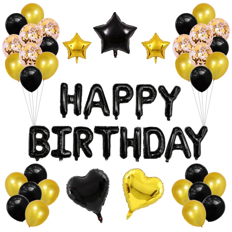 
Ballon Helium Happy Birthday Balloon 1 Year Baby Girls Birthday Party Decorations Baby Girl Birthday Color Theme 