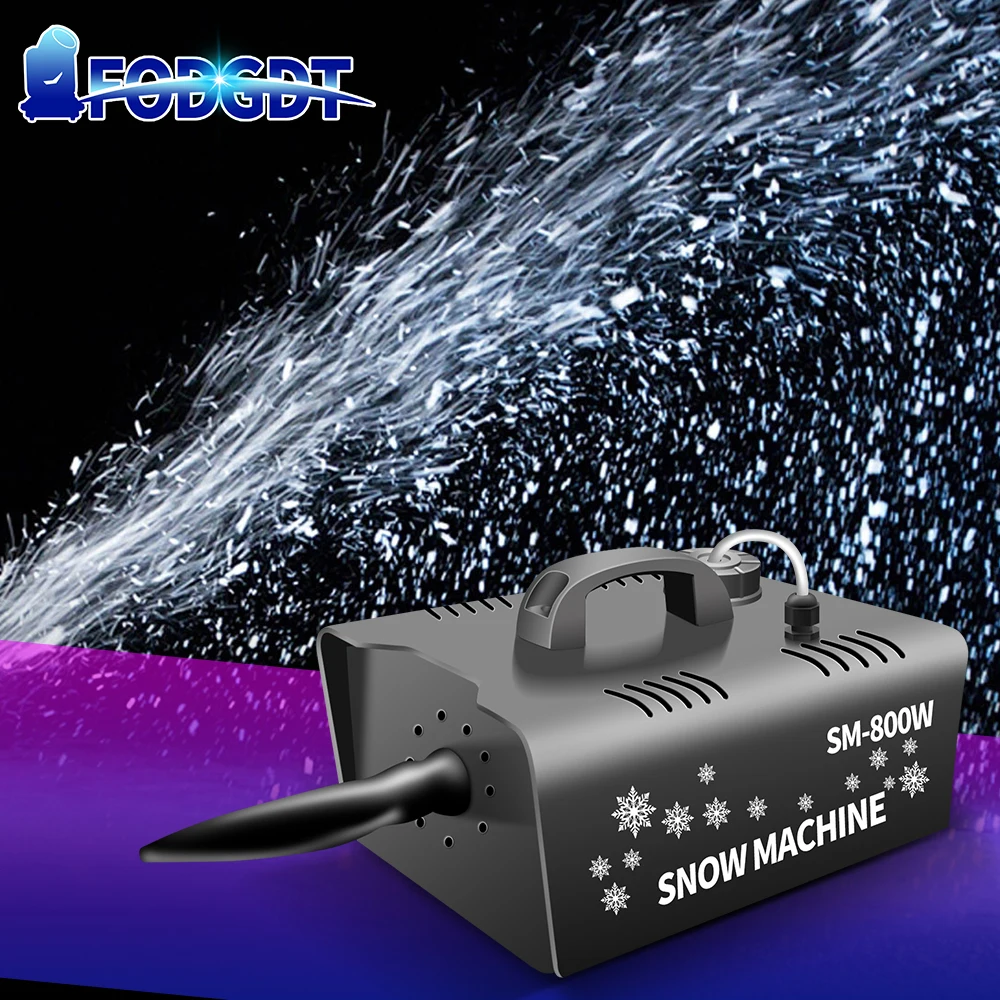 Snow Maker Snowflake Making 800W Artificial Snow Making High Output Snow Machine Remote Control Snowmaker for Party Wedding