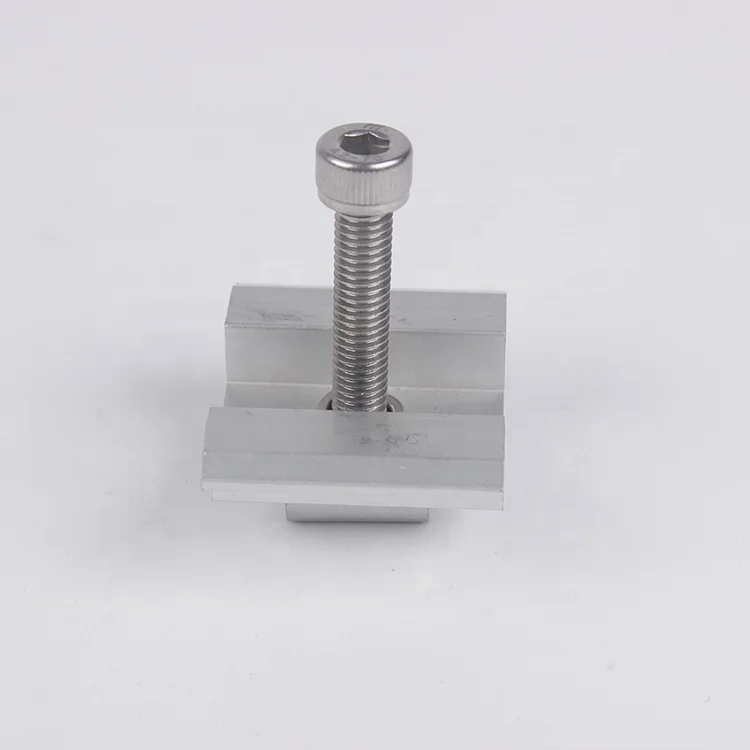 Wholesale Spring Loaded Mid Clamps For Solar Panel Mounting Mid Clamp End Clamp adjustable Structure Kits