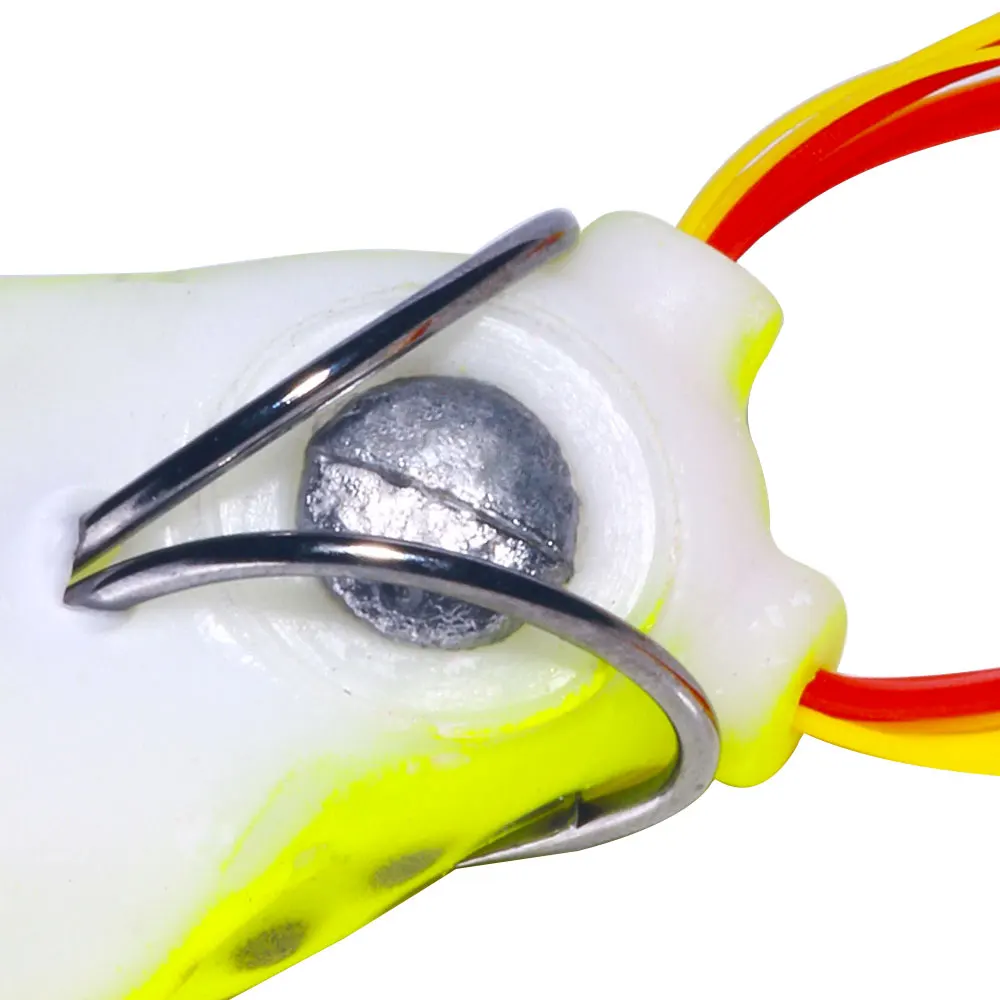 6.3CM New Type 12.4G High Quality Frog Lure Various Size Artificial Fishing Lure Bass Bait Topwater Frog Lure Black