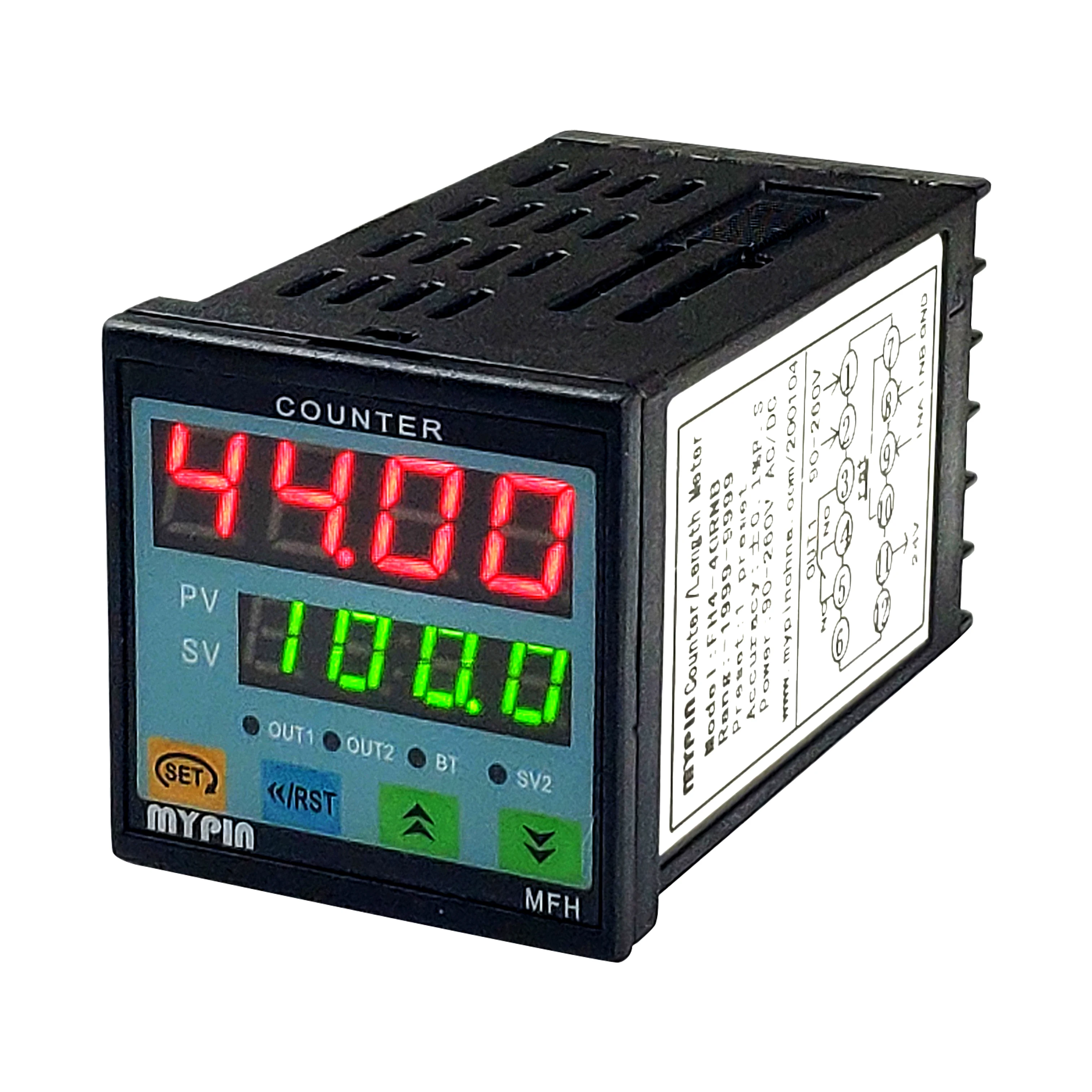mypin(FH4-4CRNB/FH4-4CRNA) 4 digital display wire length counter,rope length counter,digital counter meter
