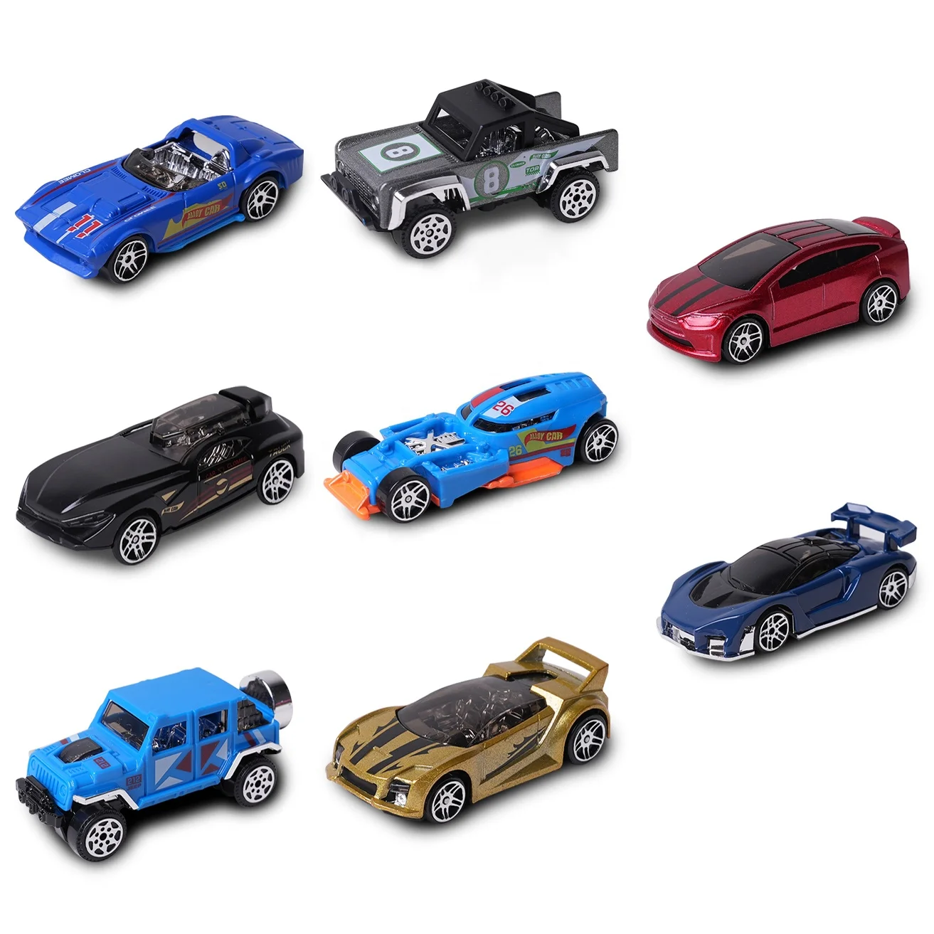 XINYU Custom Diecast Cars Hot Free Wheels HW 1/64 Alloy Sport Car Police Car Toy