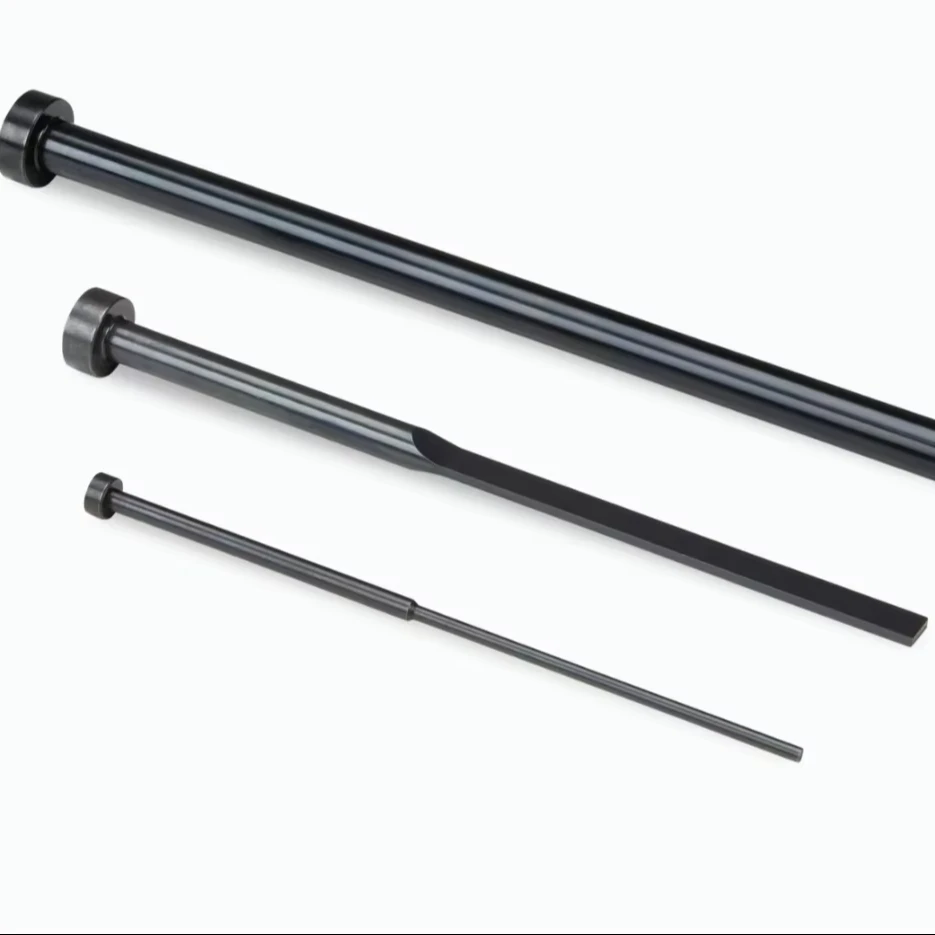 Micro Machining Straight Step Flat Ejector Pin Nitriding SKD61 SKH51 DIN Injection Mould Sleeve for Mould Design
