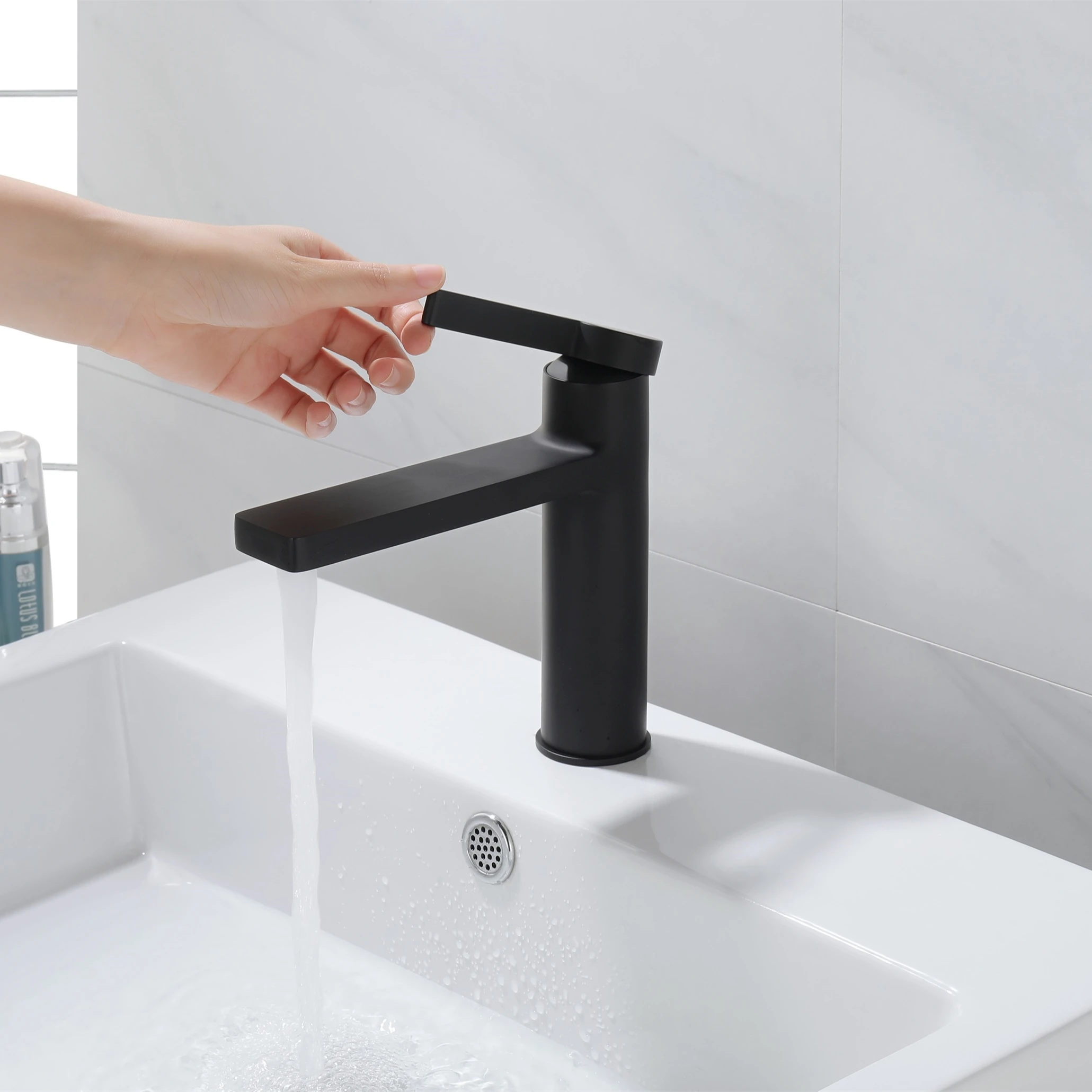 Olife Banos Single Handle  Modern Designed Brass Basin Mixer Bathroom Sink Washbasin Gun Gray Black Chrome Basin Faucets