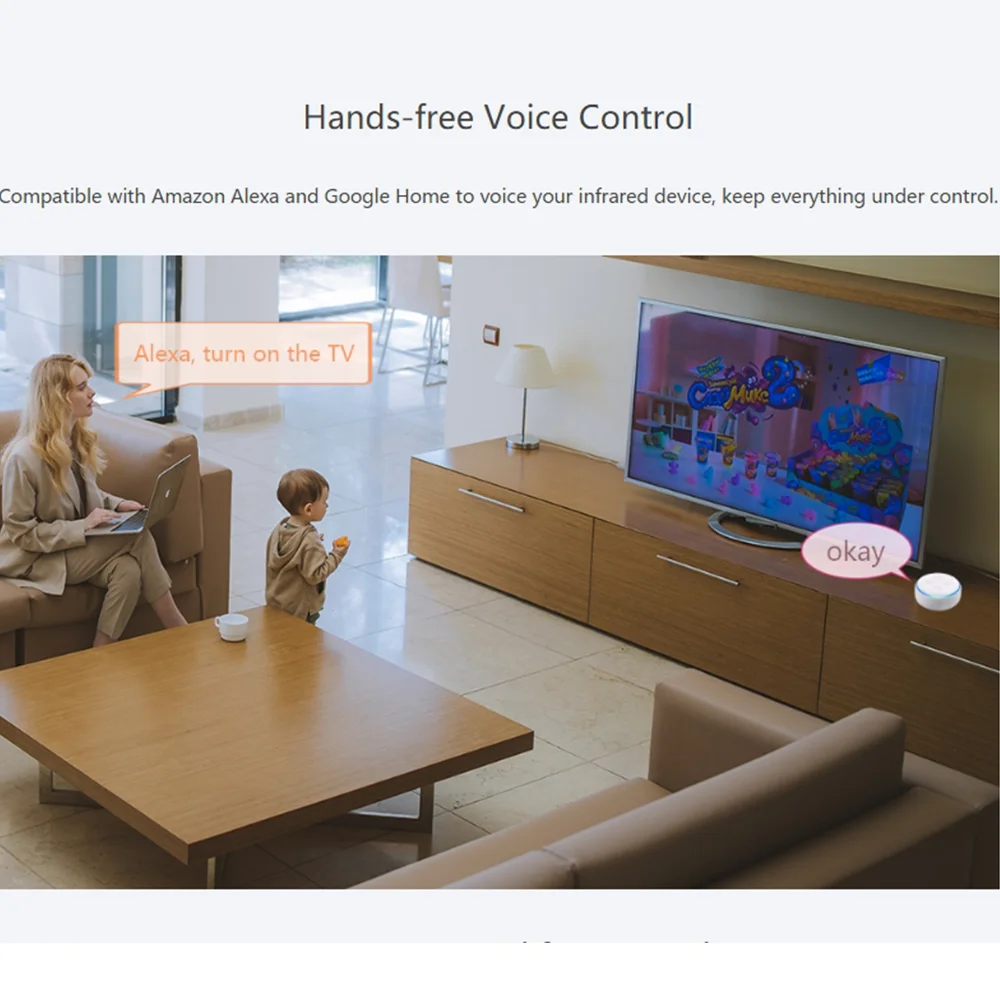 Оптовая продажа Tuya Умный домашний потолочный вентилятор WiFi инфракрасный ИК универсальный пульт дистанционного управления для Android TV Box Кондиционер
