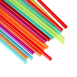 Китай, оптовая продажа, прозрачные цветные пластиковые многоразовые питьевые соломинки, пластиковая труба хорошего качества