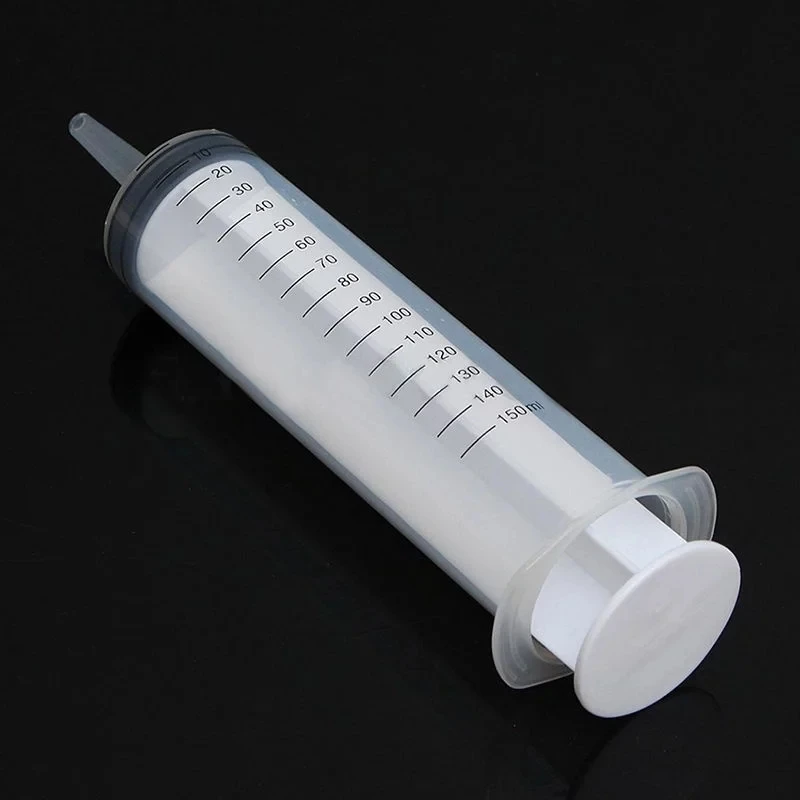 150ml Reusable Big Large Hydroponics Plastic Nutrient Sterile Health Measuring Syringe Tools