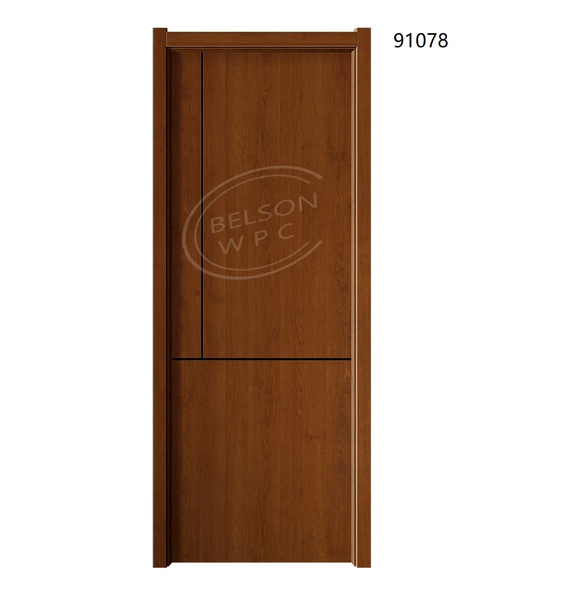 Modern Single Color Matching Double Bedroom Kitchen Bathroom WPC Door Finished Surface Side Shutter Waterproof Modern Design