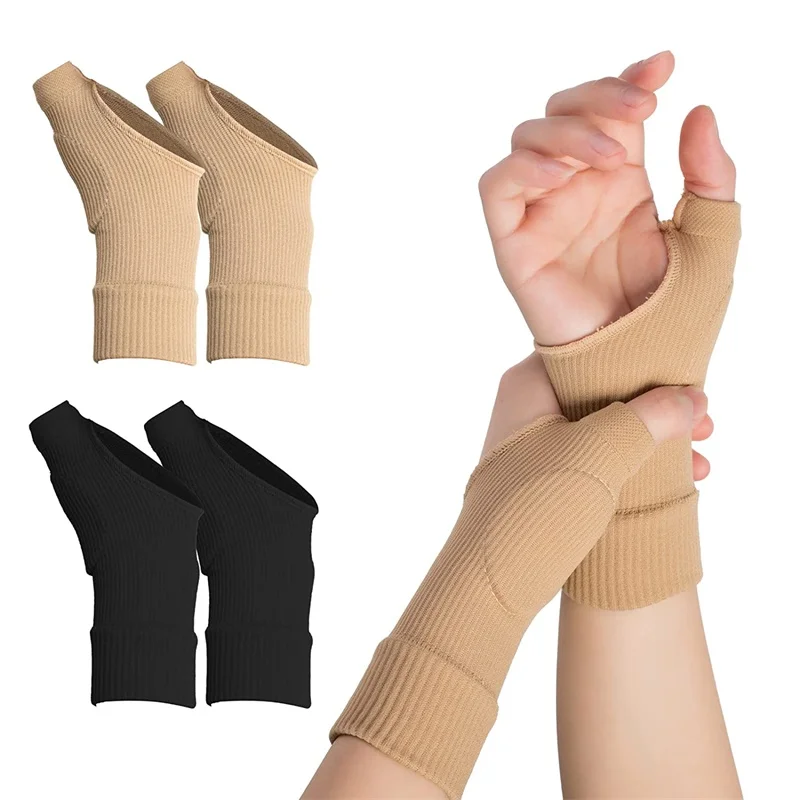 New Thumb Compression Arthritis Gloves Wrist Support Braces with Gel Pads for Tendonitis Relieve Carpal Tunnel Joint Pain