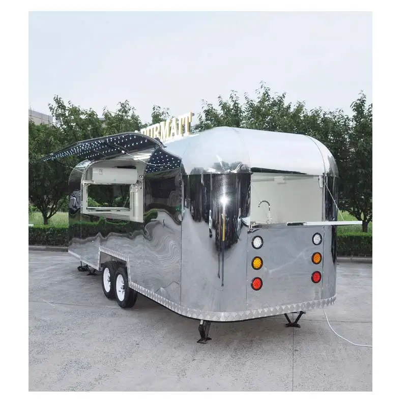 New Arrival 4 Meters Length Airstream Food Vending Trailer/Street Mobile Food Truck
